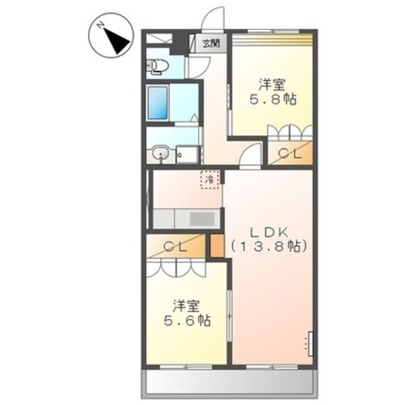 クレスタの物件間取画像